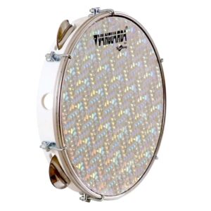 Pandeiro Vanguarda Injetado 10" Holográfico Branco