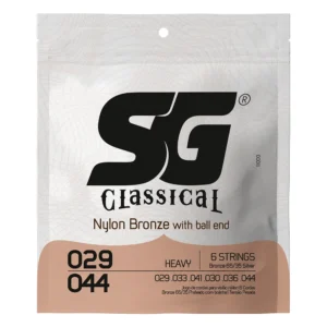 Encordoamento SG Violão Nylon Bronze Tensão Pesada Com Bolinha