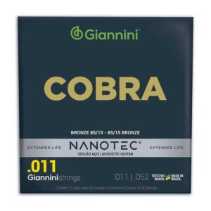 Encordoamento Violão Aço Giannini Nanotec 011