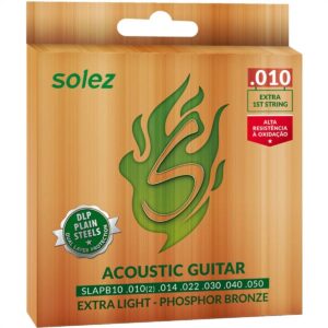 Encordoamento Solez Violão Fosforo Bronze 010