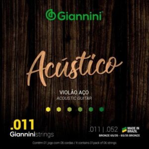 Encordoamento Giannini Acústico Aço 011