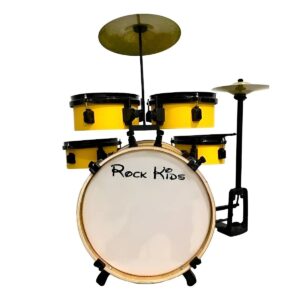 Bateria Infantil Rock Kids Amarela