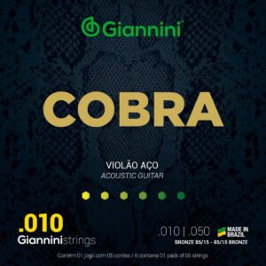 Encordoamento Giannini Cobra Aço 010