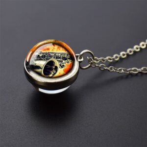 Colar Arte Saxophone Style