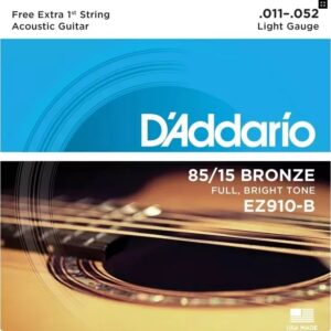 Encordoamento Daddario EZ 910 Aço 011