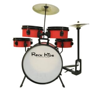 Bateria Infantil Rock Kids Vermelha