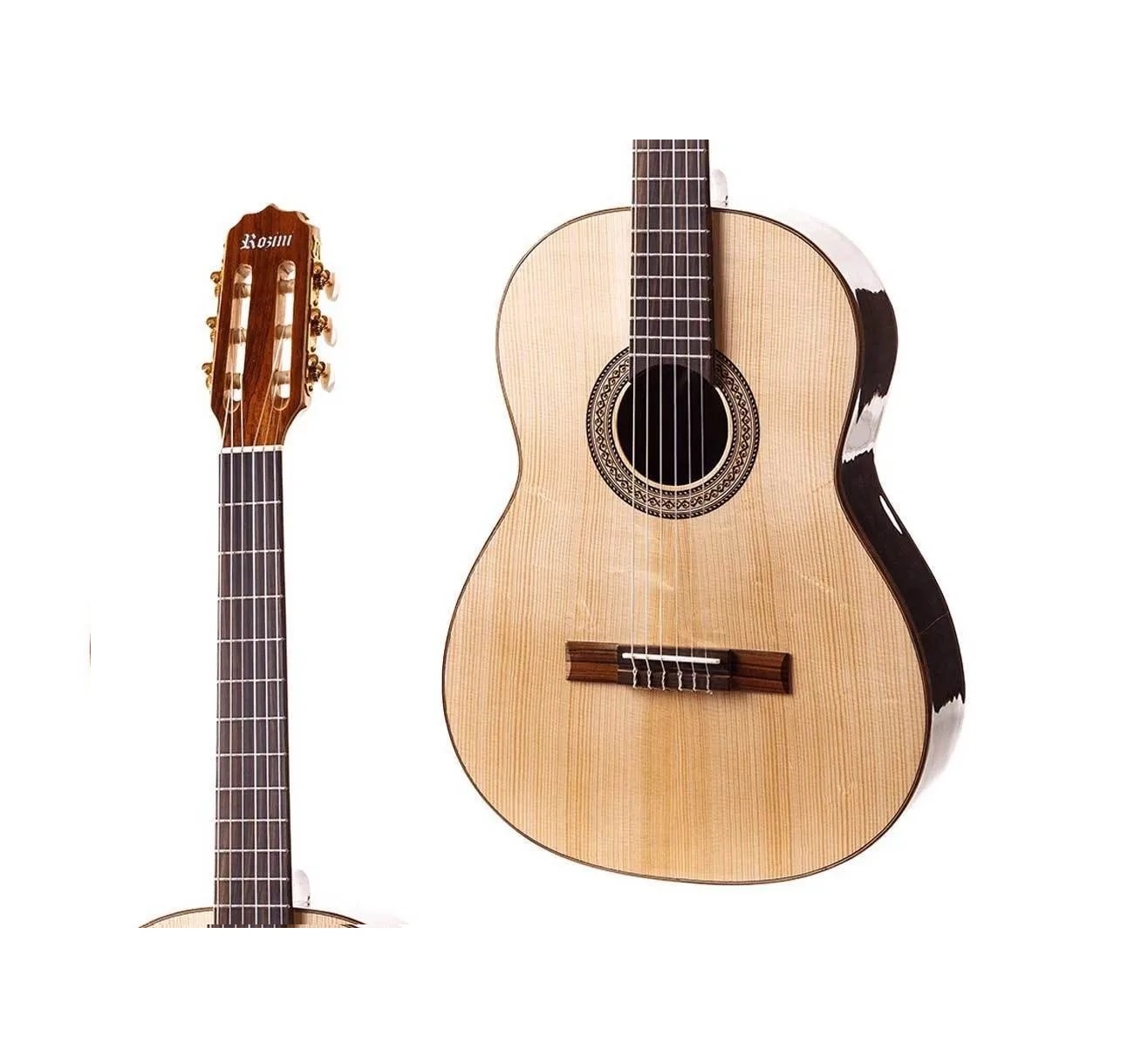 Violão Rozini RX 210 Studio Clássico Elétrico Nylon Brilhante - Imagem 4