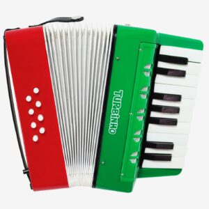 Acordeon Turbinho Verde/Vermelho