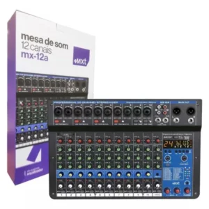Mesa de som MXT 12 canais