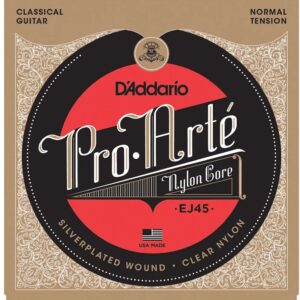 Encordoamento Daddario EJ 45 Tensão Media Nylon